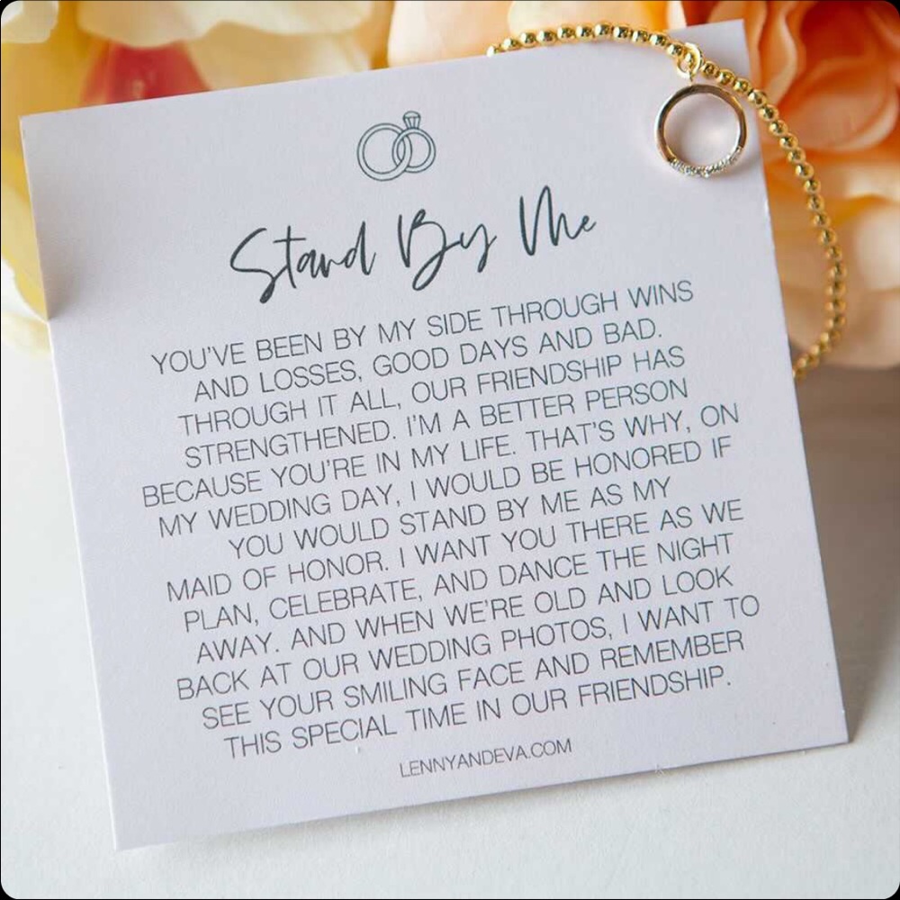 COPY - Bridesmaid proposal bracelet